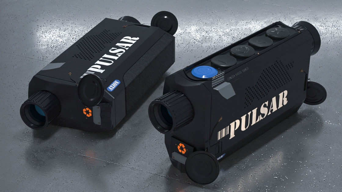 kitbash weapon optics laser camera night phone gps 3D model_2