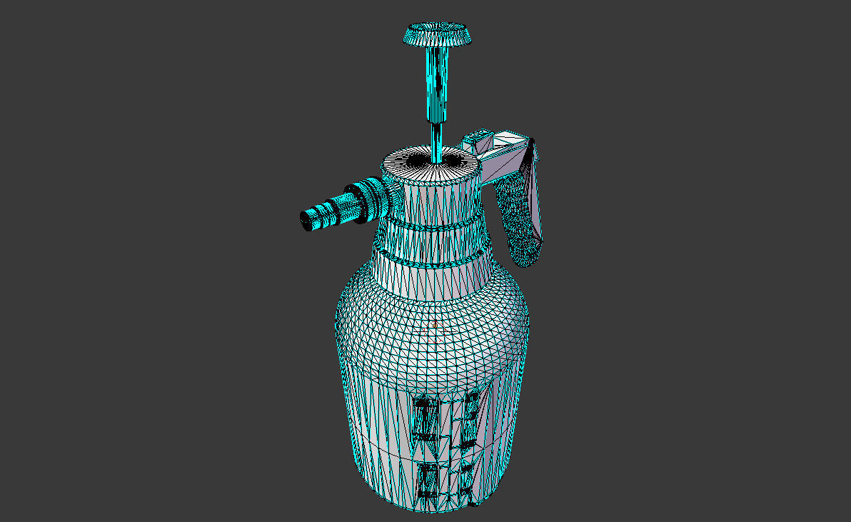 Pressure Sprayer with mechanisms 3D model_2