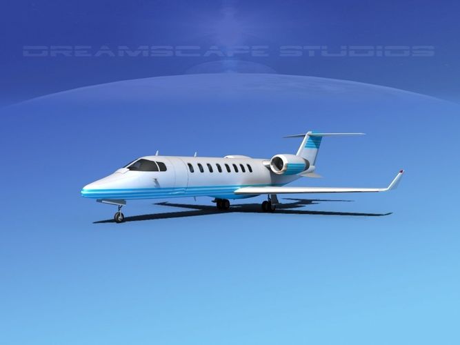 LearJet 45 V06 3D model