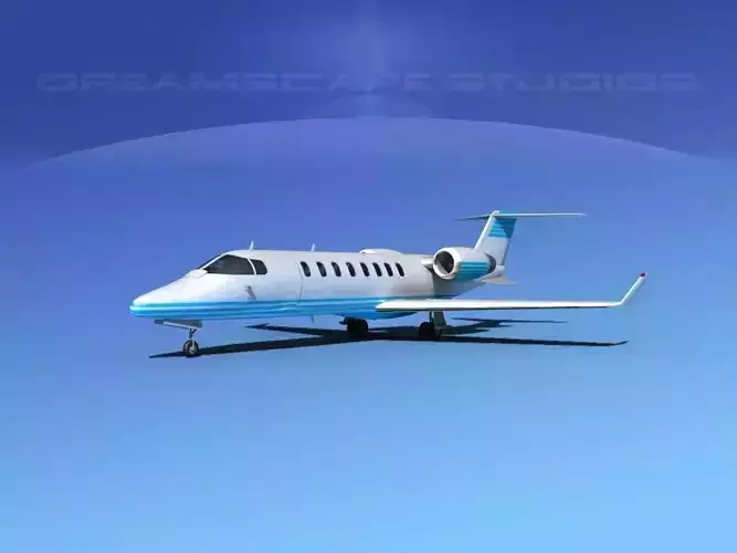 LearJet 45 V06 3D model