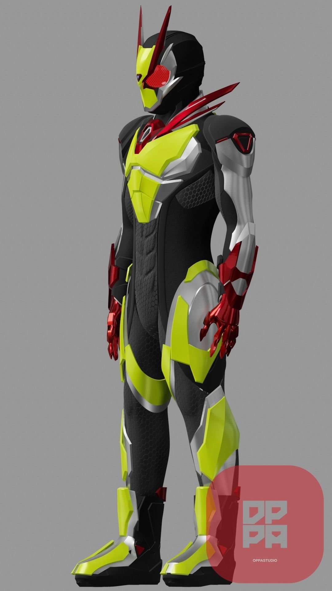 Kamen Rider Zero Two Printable 3D print model_3