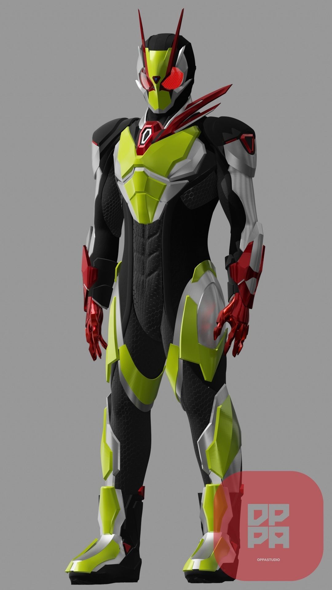 Kamen Rider Zero Two Printable 3D print model_1
