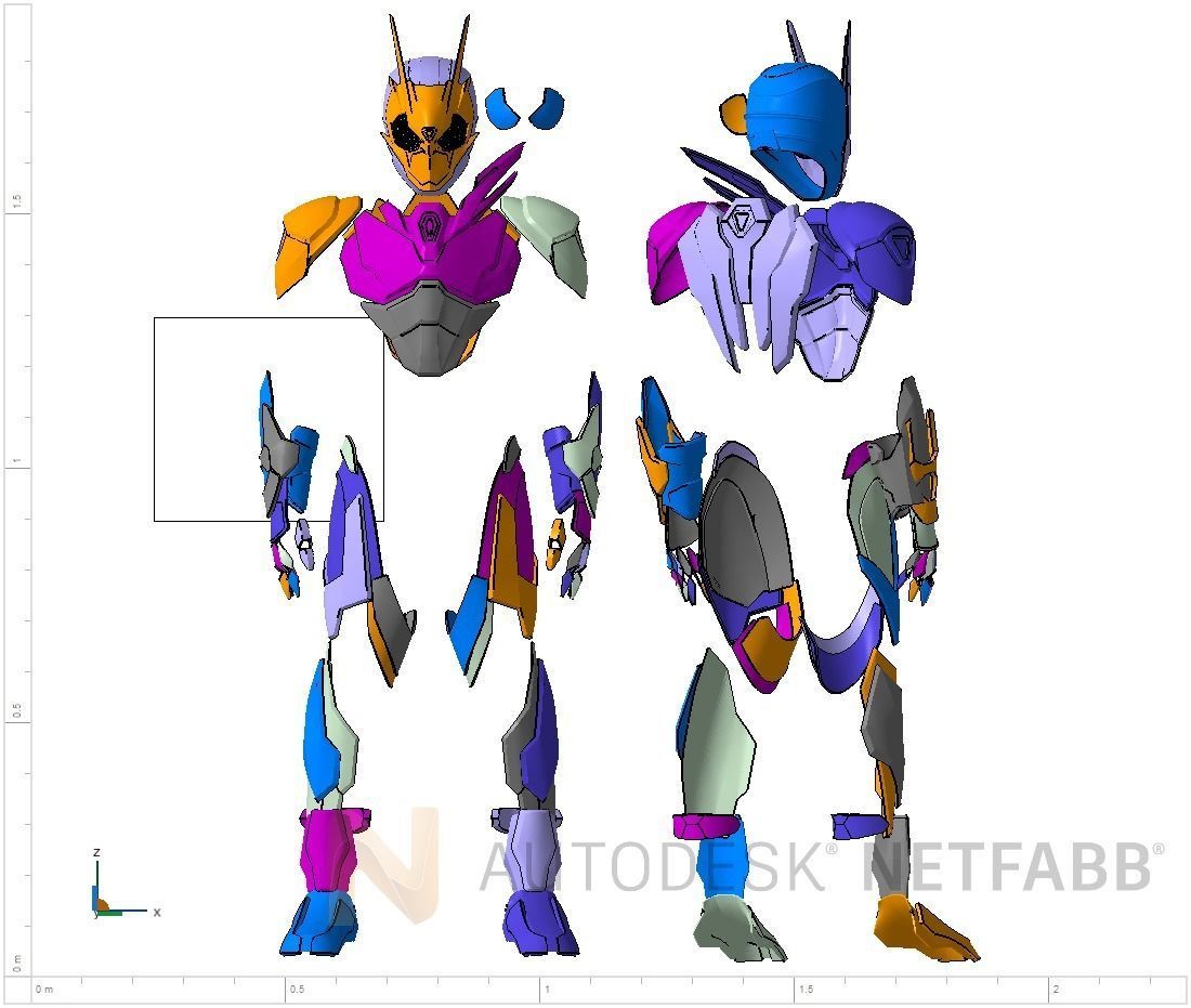 Kamen Rider Zero Two Printable 3D print model_6