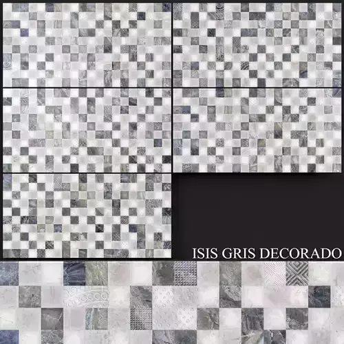 Keros Decorado Isis Gris 3D model