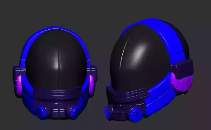 helmet high poly sculpt 3d printable  3D model