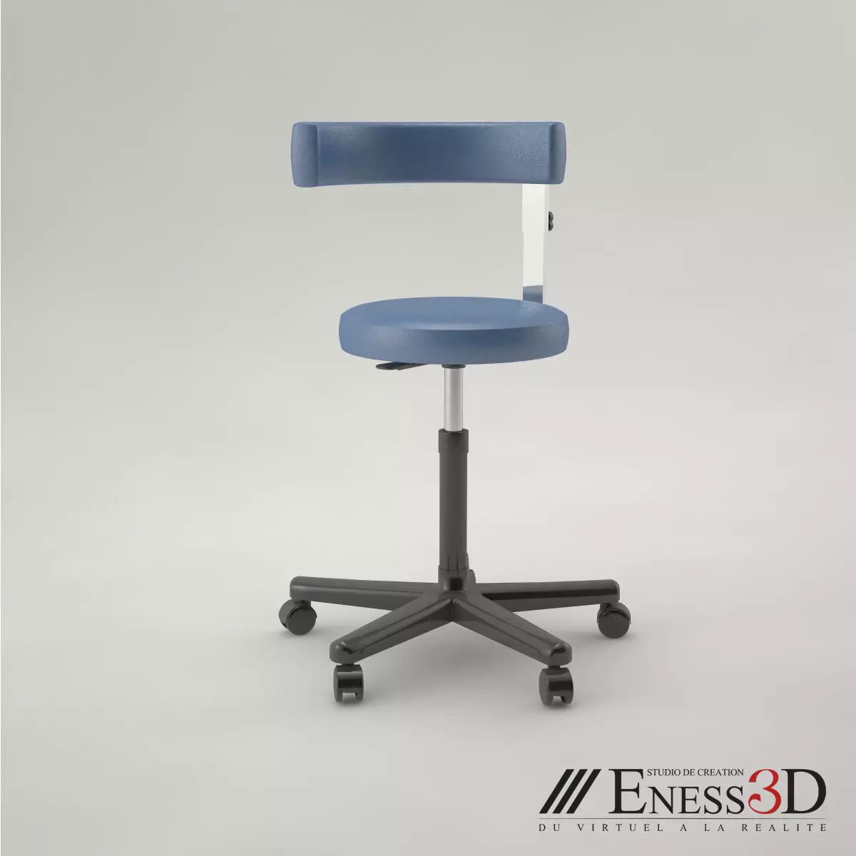 Pro - Examination Stool 3D model_0