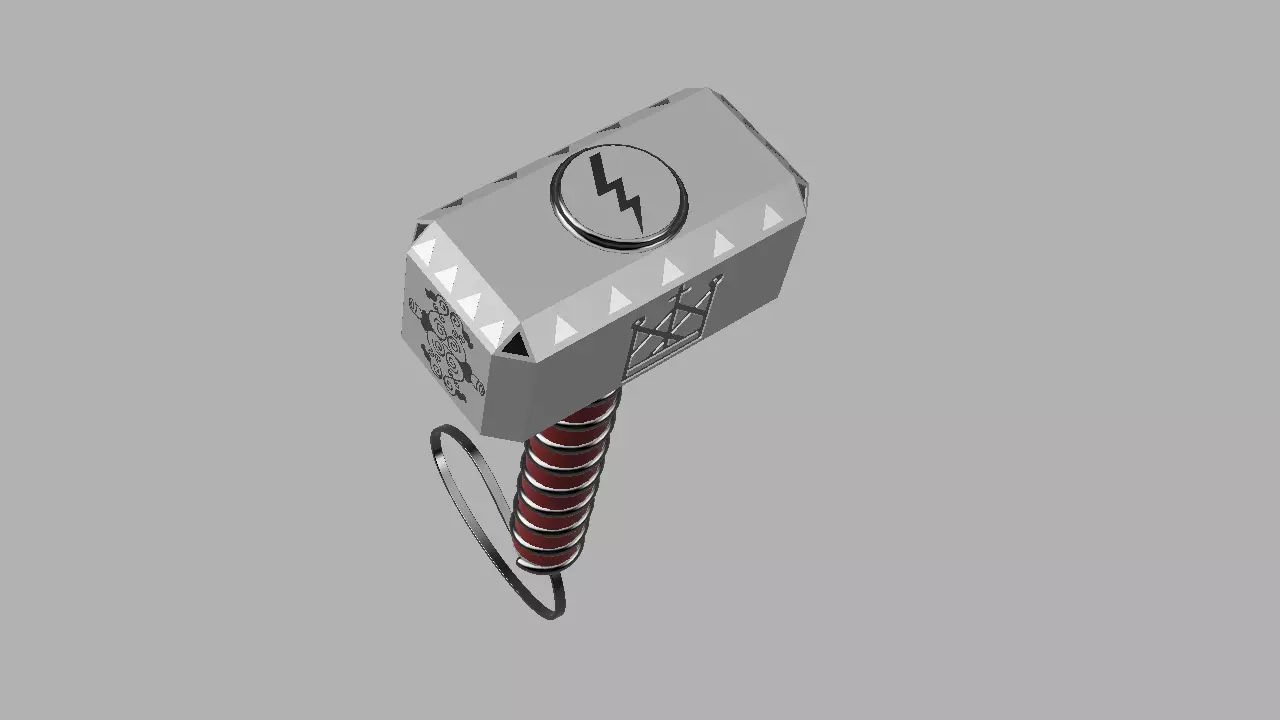 Mjolnir thor hammer 3D model_0