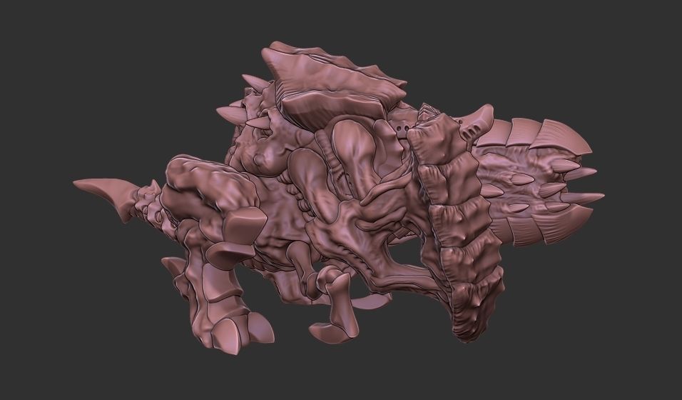 Xenoteras Guard 3D print model_5