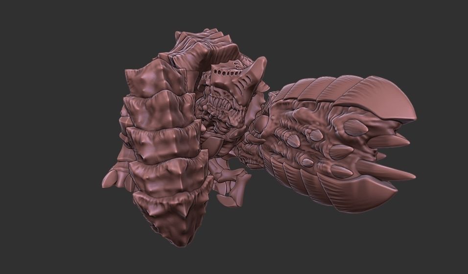 Xenoteras Guard 3D print model_4