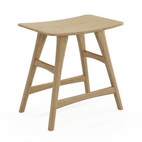 Ethnicraft Osso Low Stool 3D model