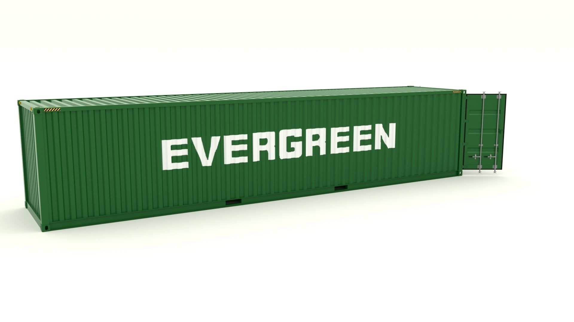 Shipping Container Evergreen 3D model_8