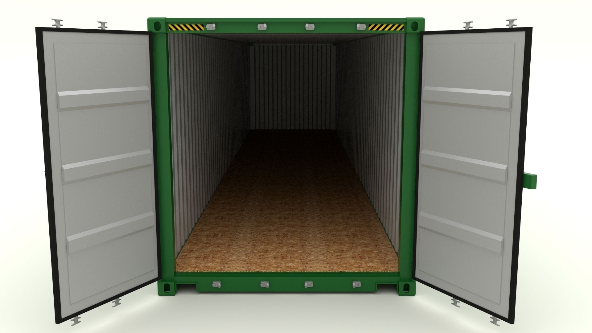 Shipping Container Evergreen 3D model_13