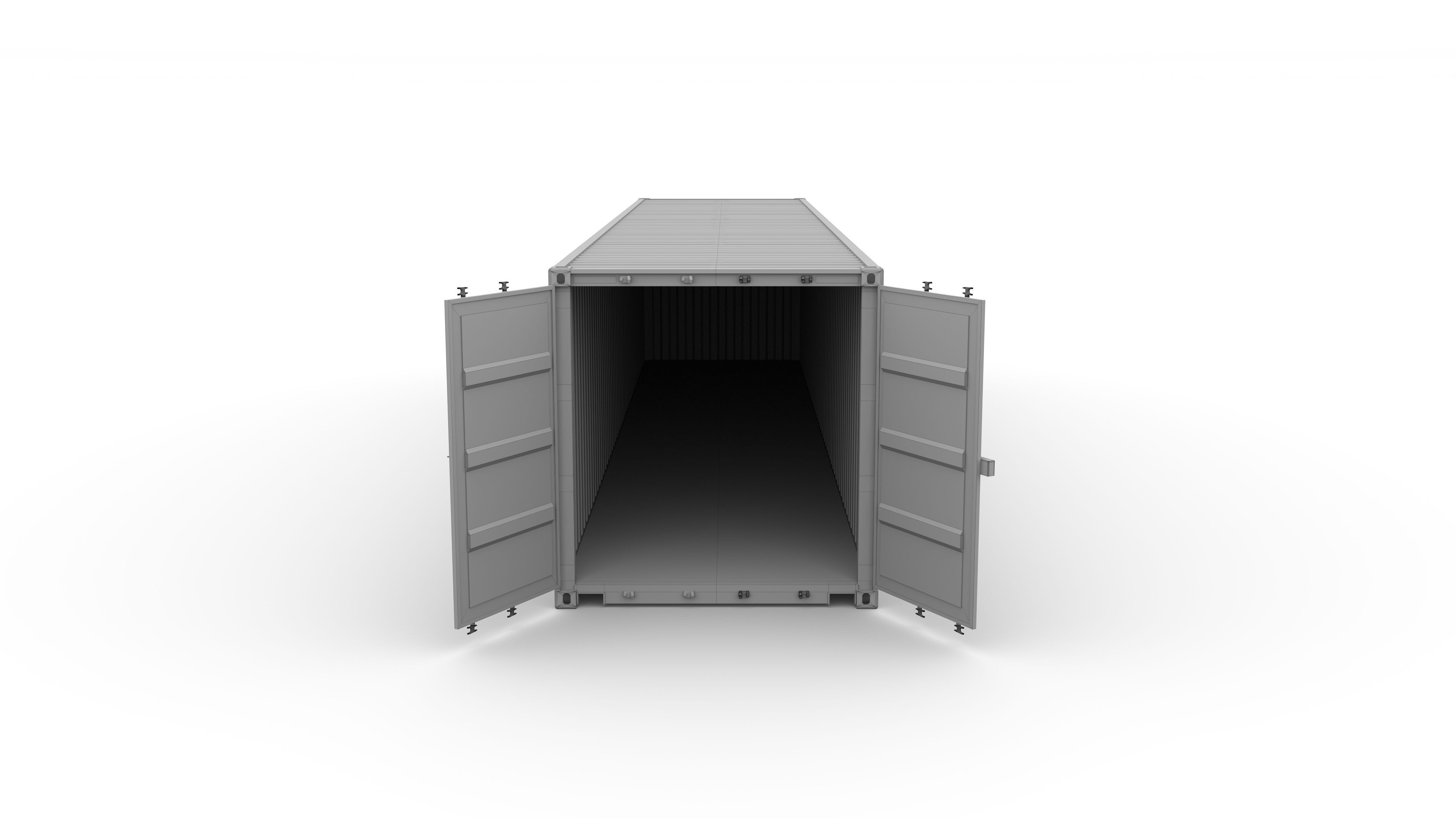 Shipping Container Evergreen 3D model_20