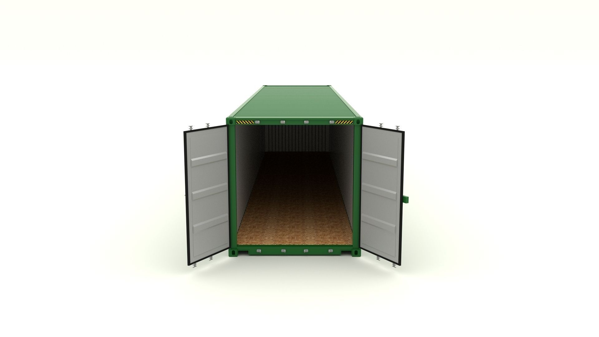 Shipping Container Evergreen 3D model_2