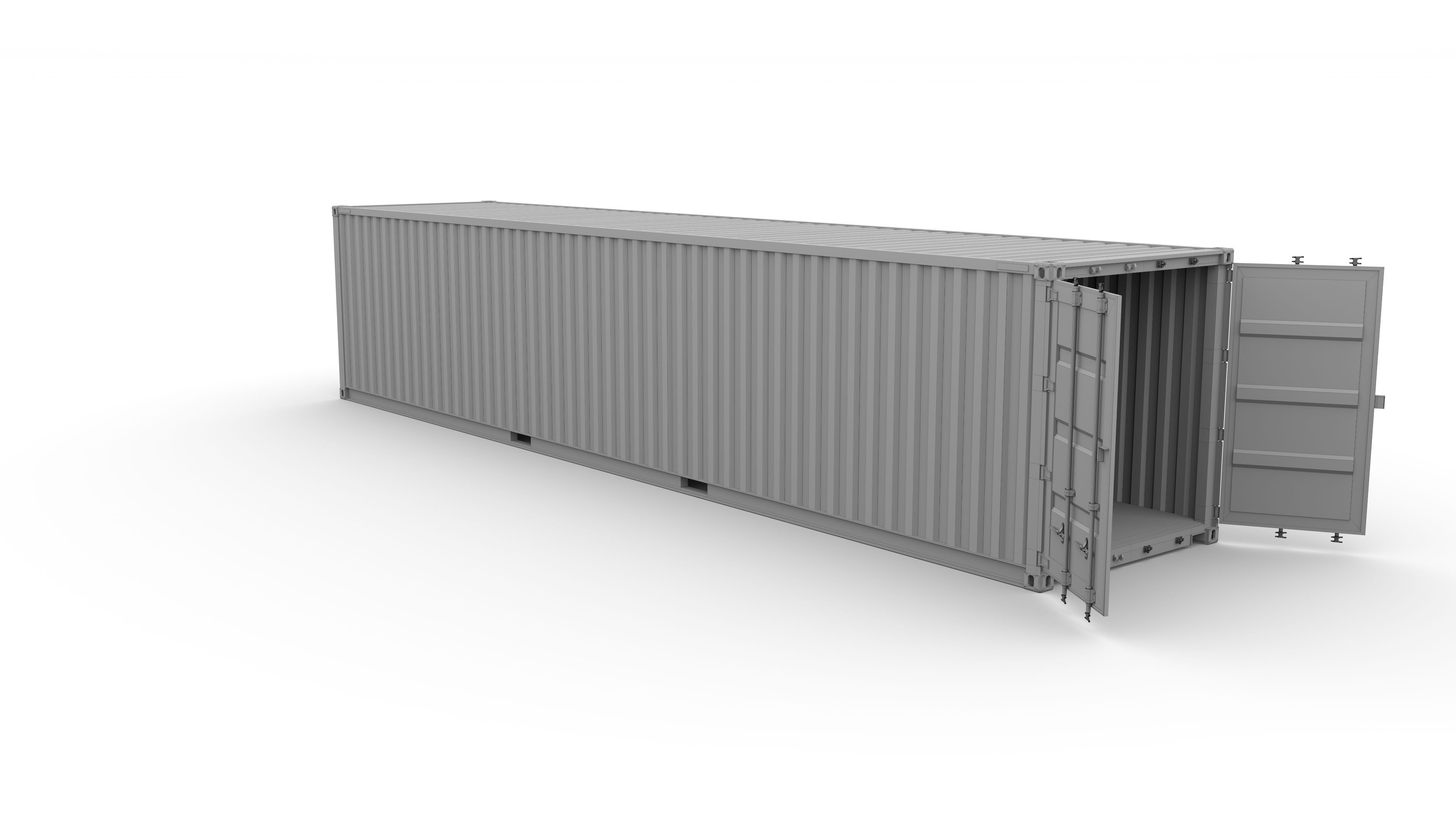 Shipping Container Evergreen 3D model_10