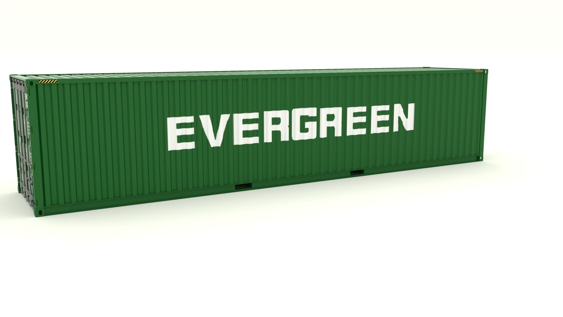 Shipping Container Evergreen 3D model_4
