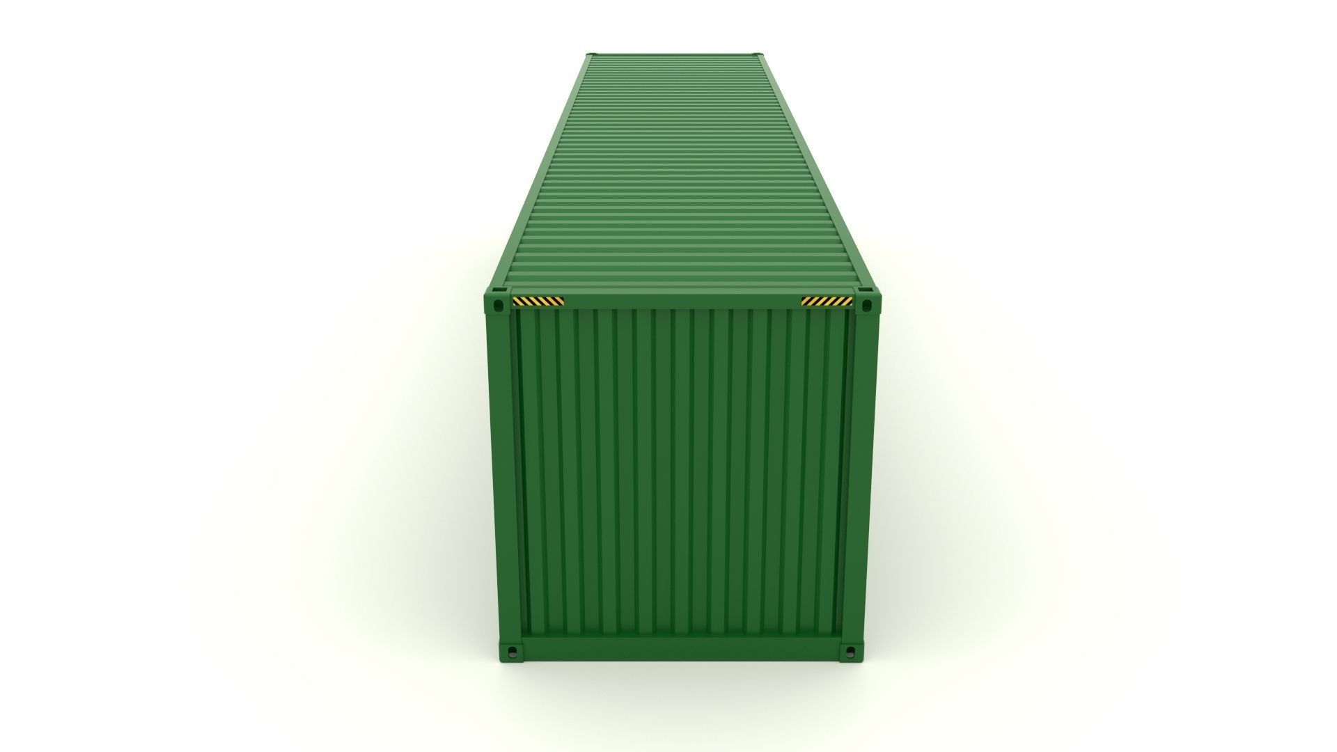Shipping Container Evergreen 3D model_1