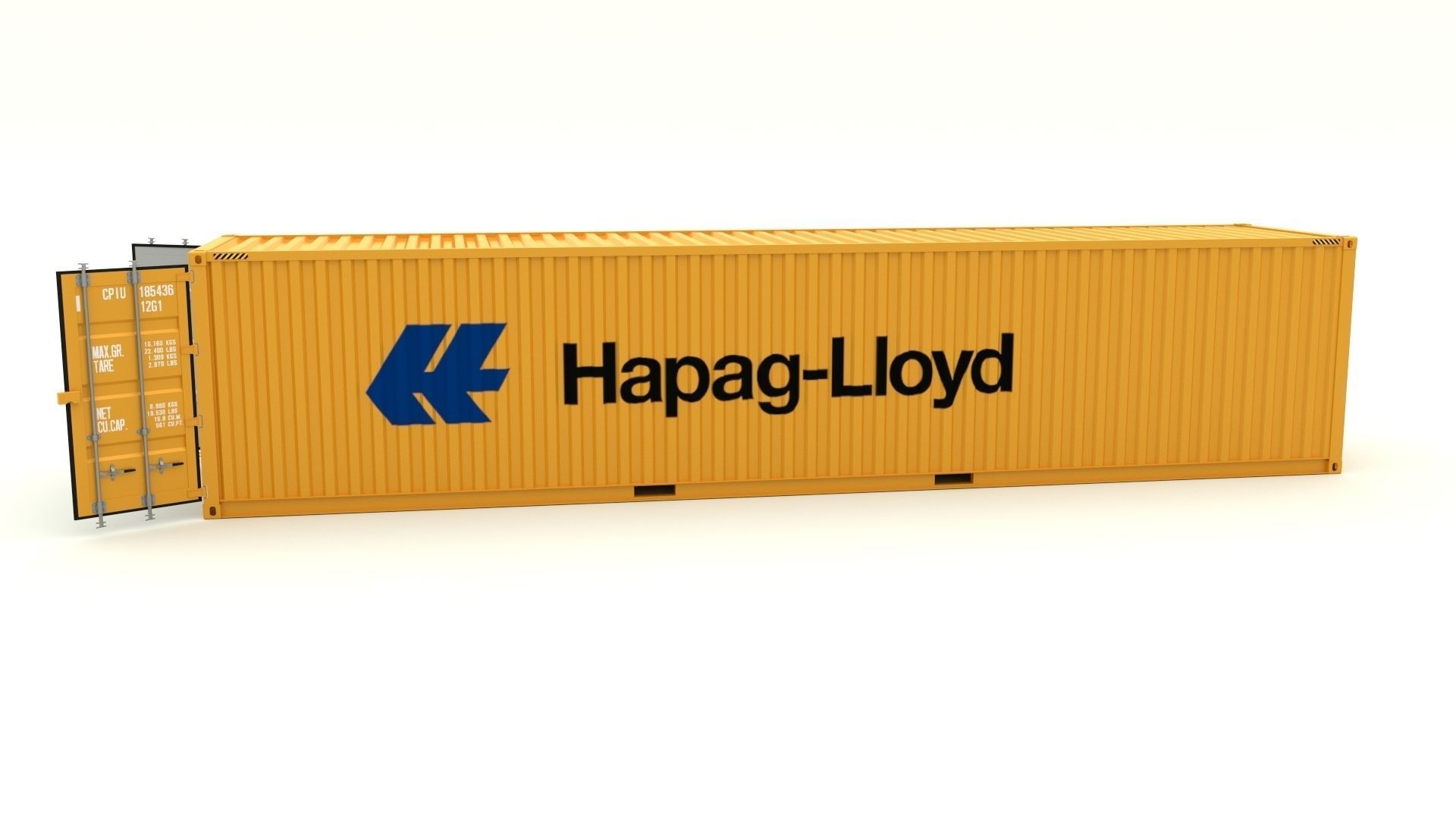 Shipping container Hapag LLoyd 3D model_18