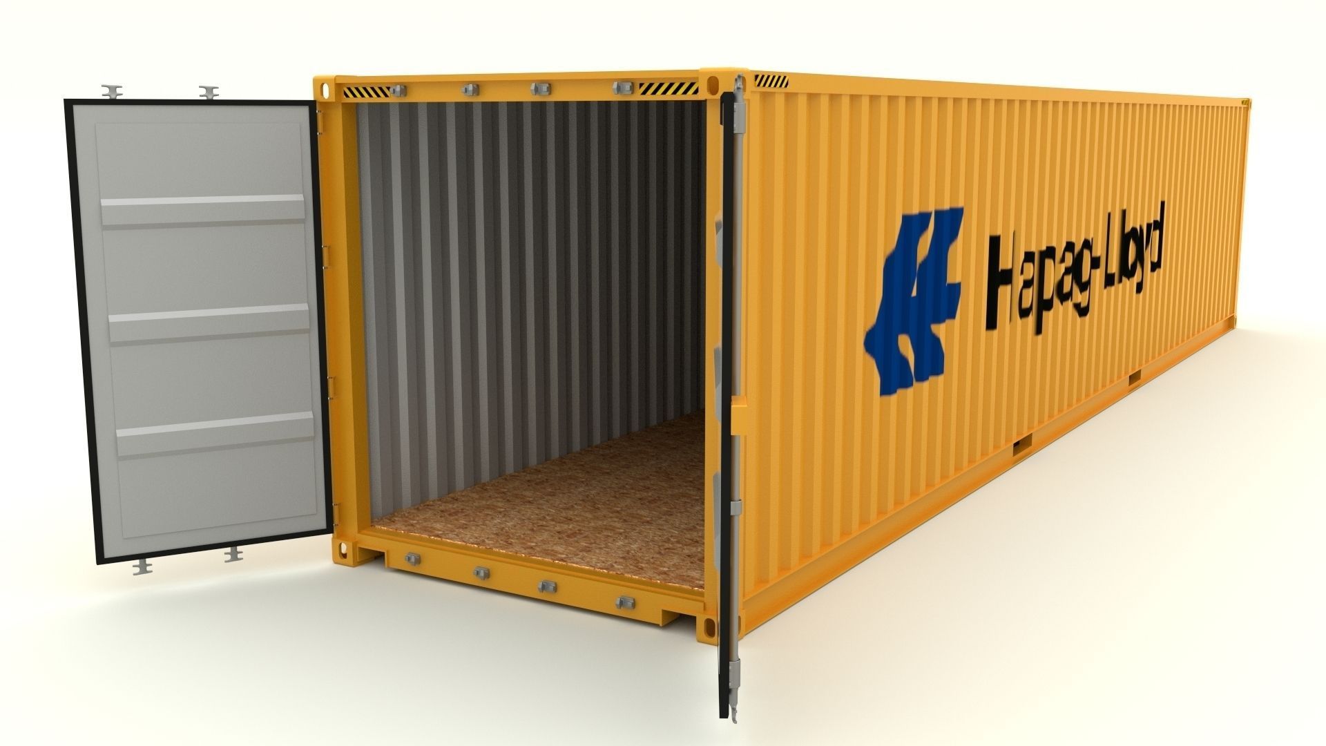 Shipping container Hapag LLoyd 3D model_8