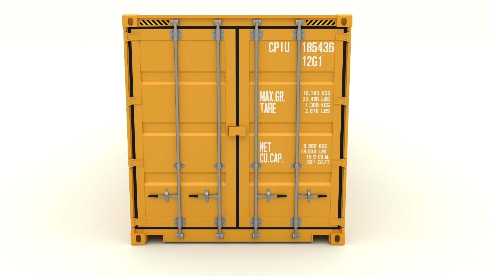 Shipping container Hapag LLoyd 3D model_20