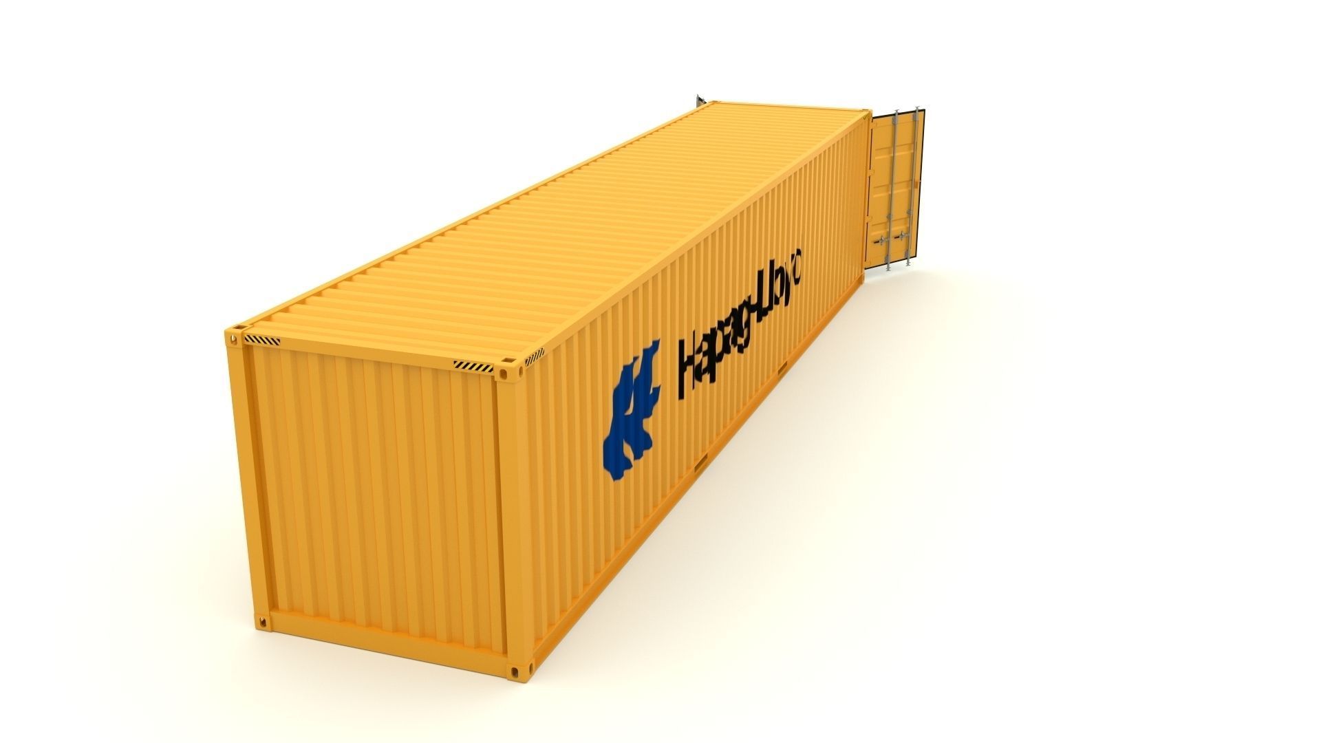Shipping container Hapag LLoyd 3D model_7