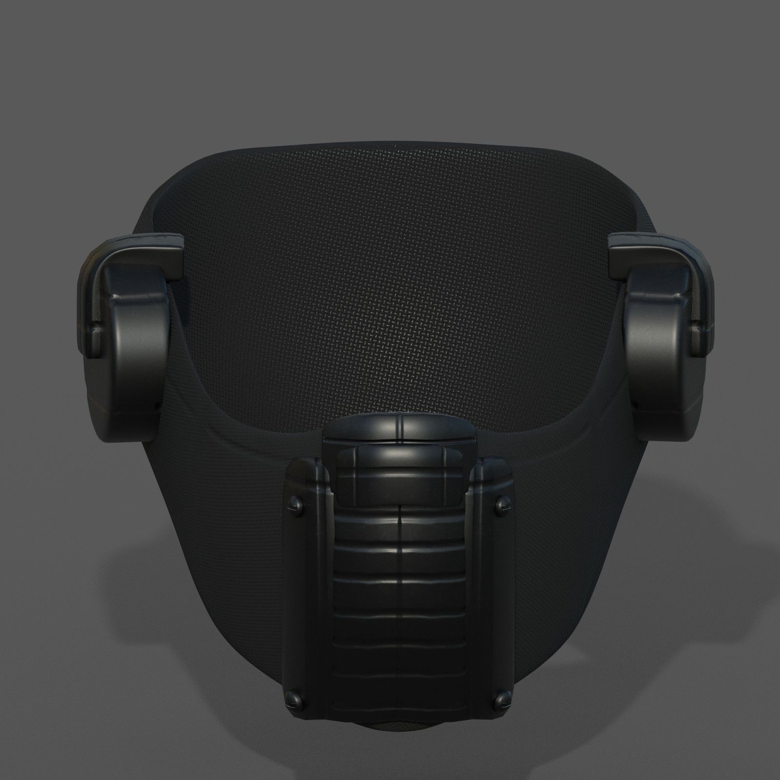 Helmet scifi fantasy futuristic gas mask  Low-poly 3D model_2