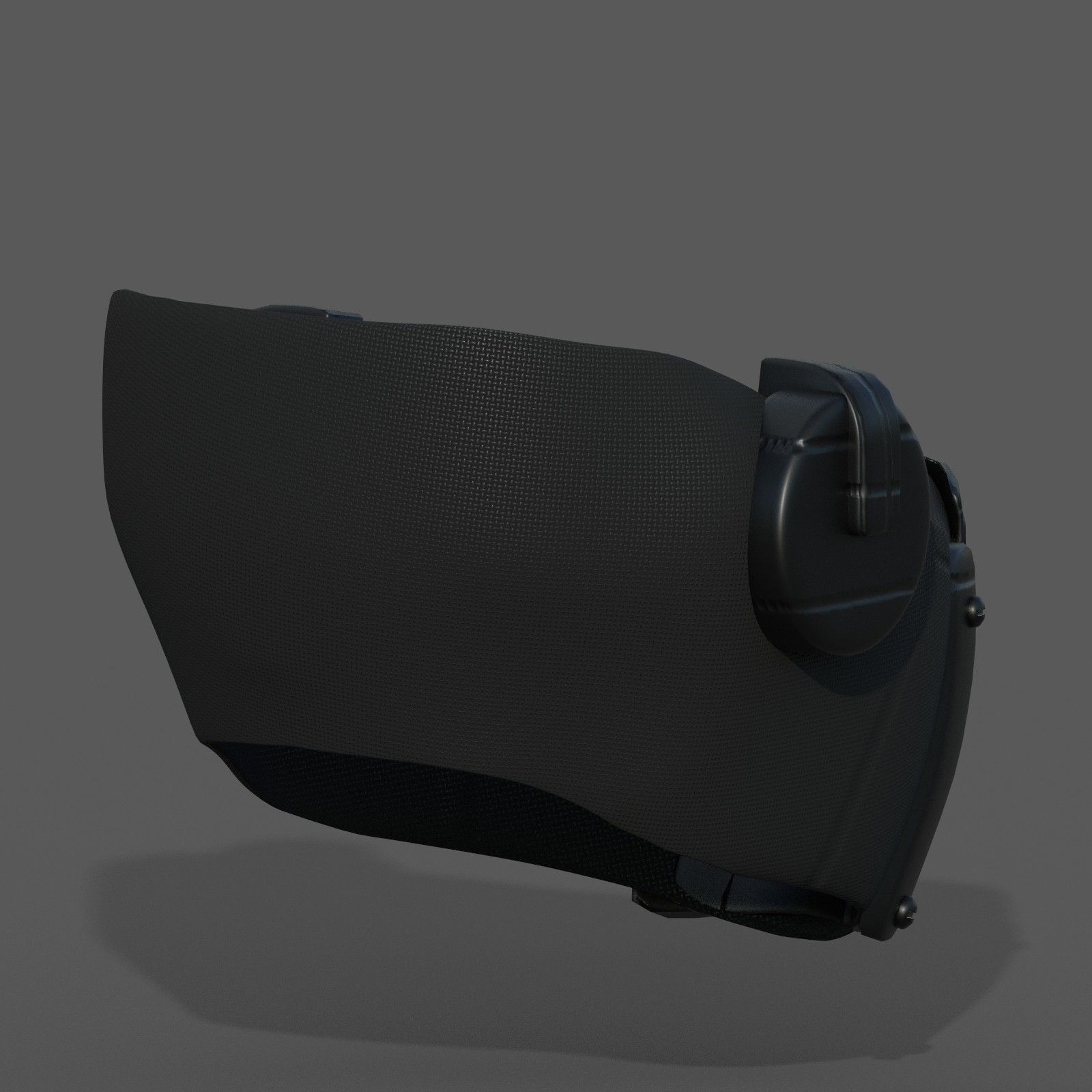 Helmet scifi fantasy futuristic gas mask  Low-poly 3D model_6