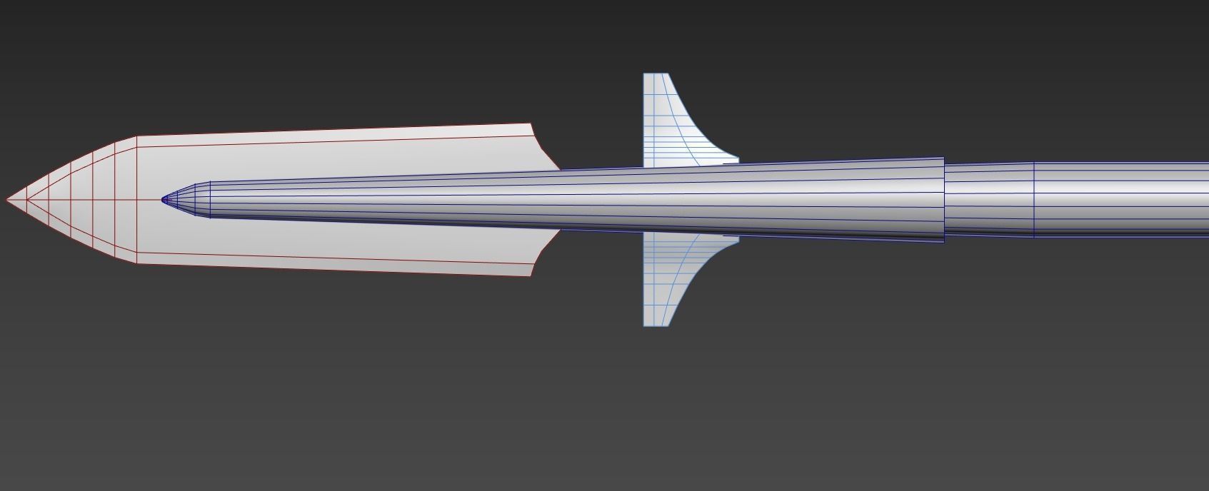 Viking Spear Low-poly 3D model_5