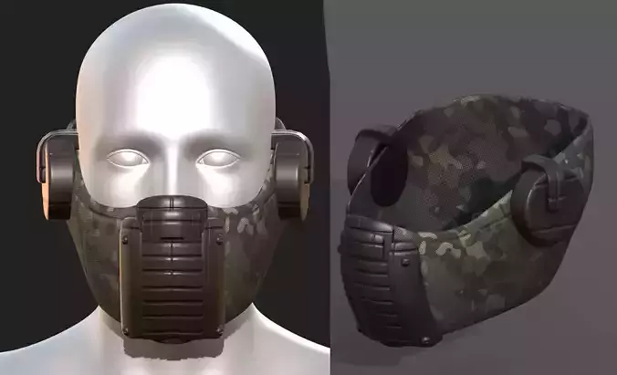 Gas mask respirator helmet scifi fantasy futuristic 