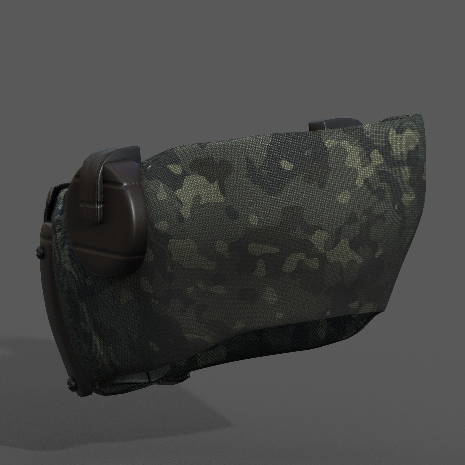 Gas mask respirator helmet scifi fantasy futuristic Low-poly 3D model_1