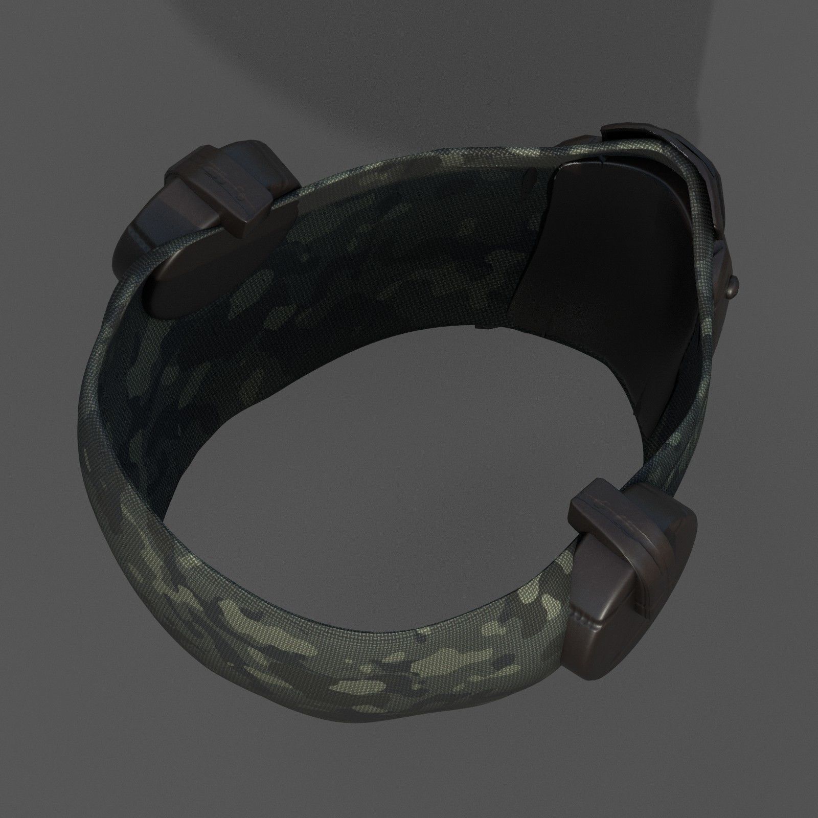 Gas mask respirator helmet scifi fantasy futuristic Low-poly 3D model_3