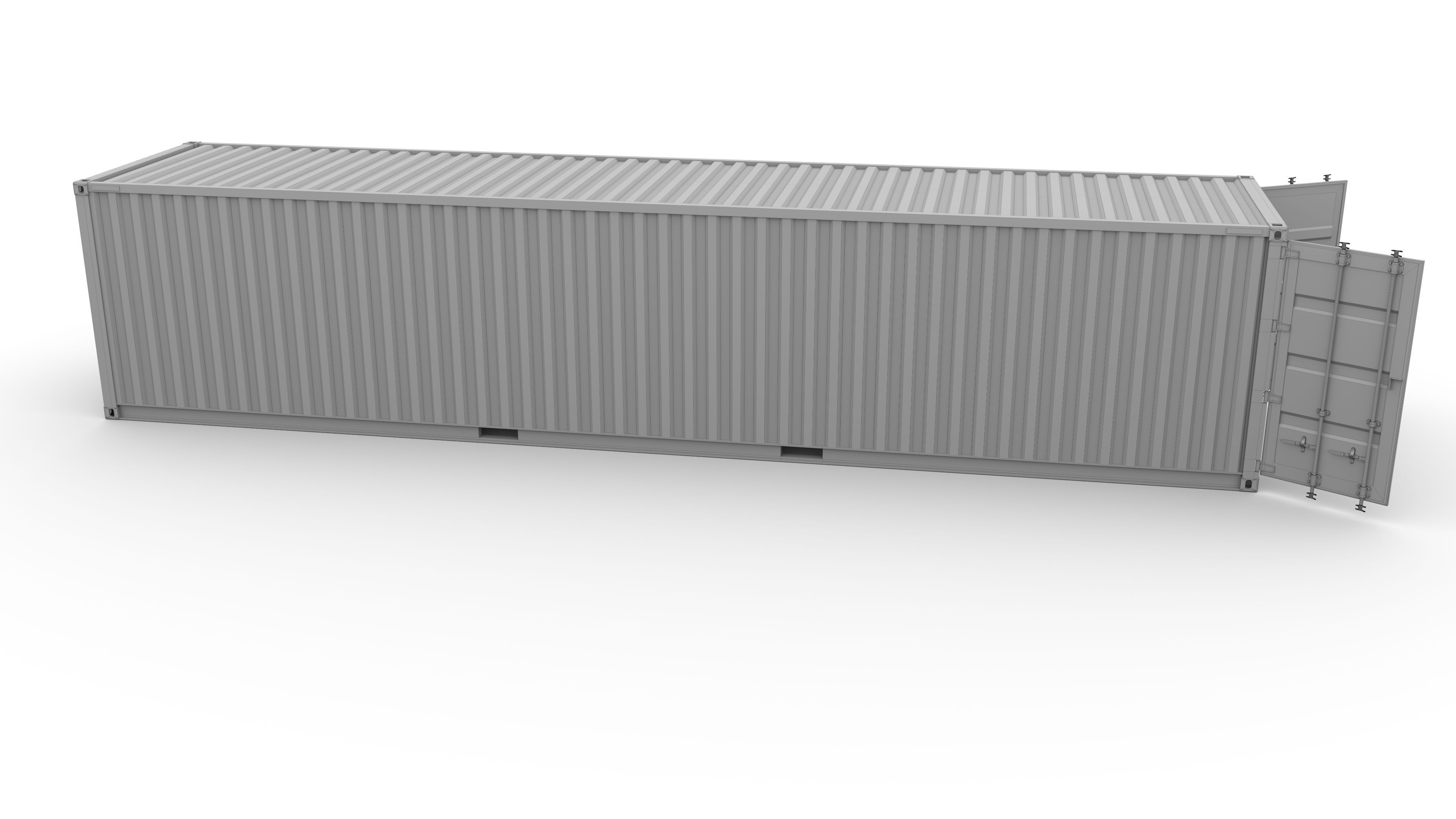 Shipping Container MSC 3D model_14