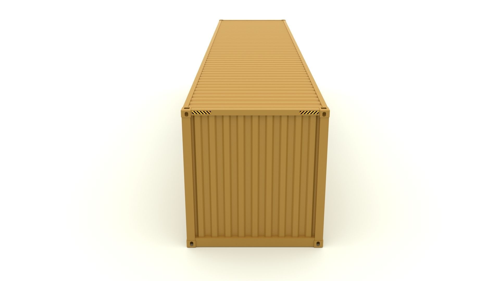 Shipping Container MSC 3D model_3