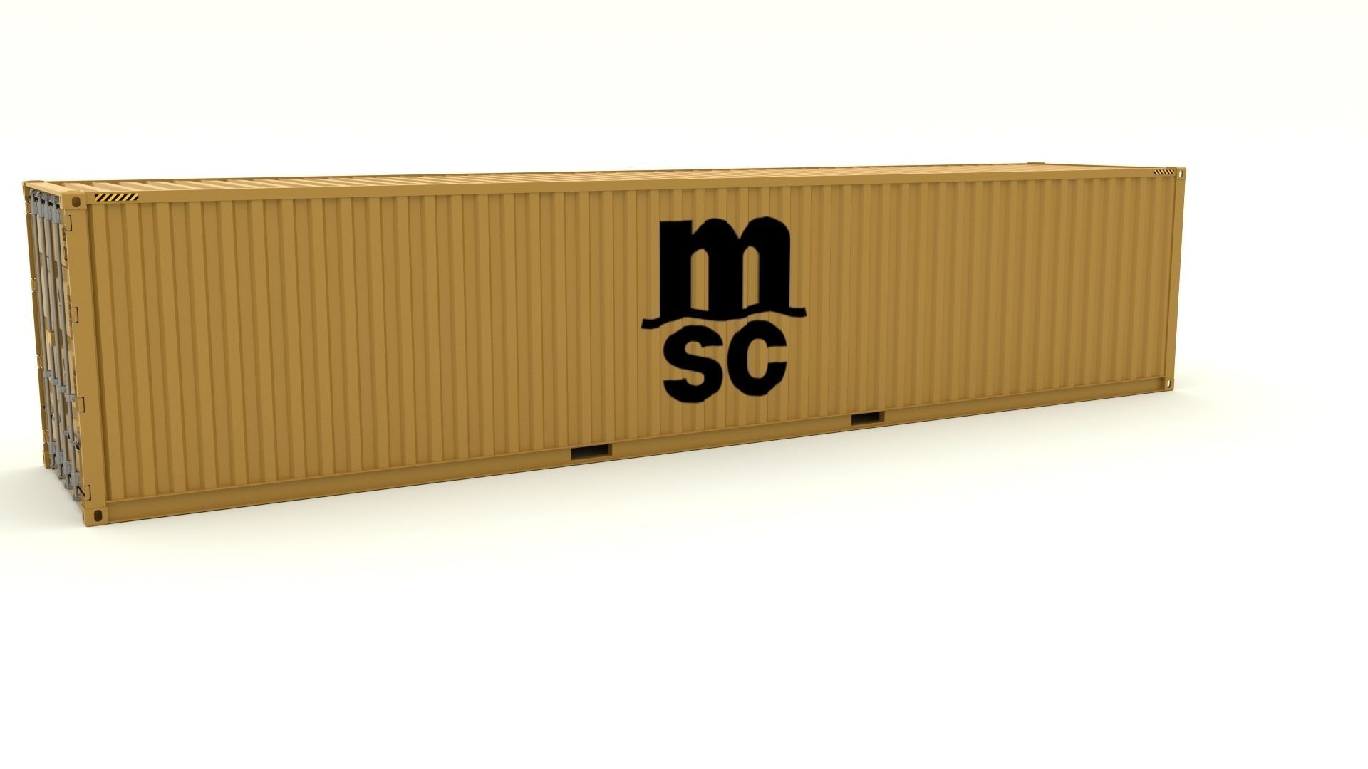 Shipping Container MSC 3D model_5