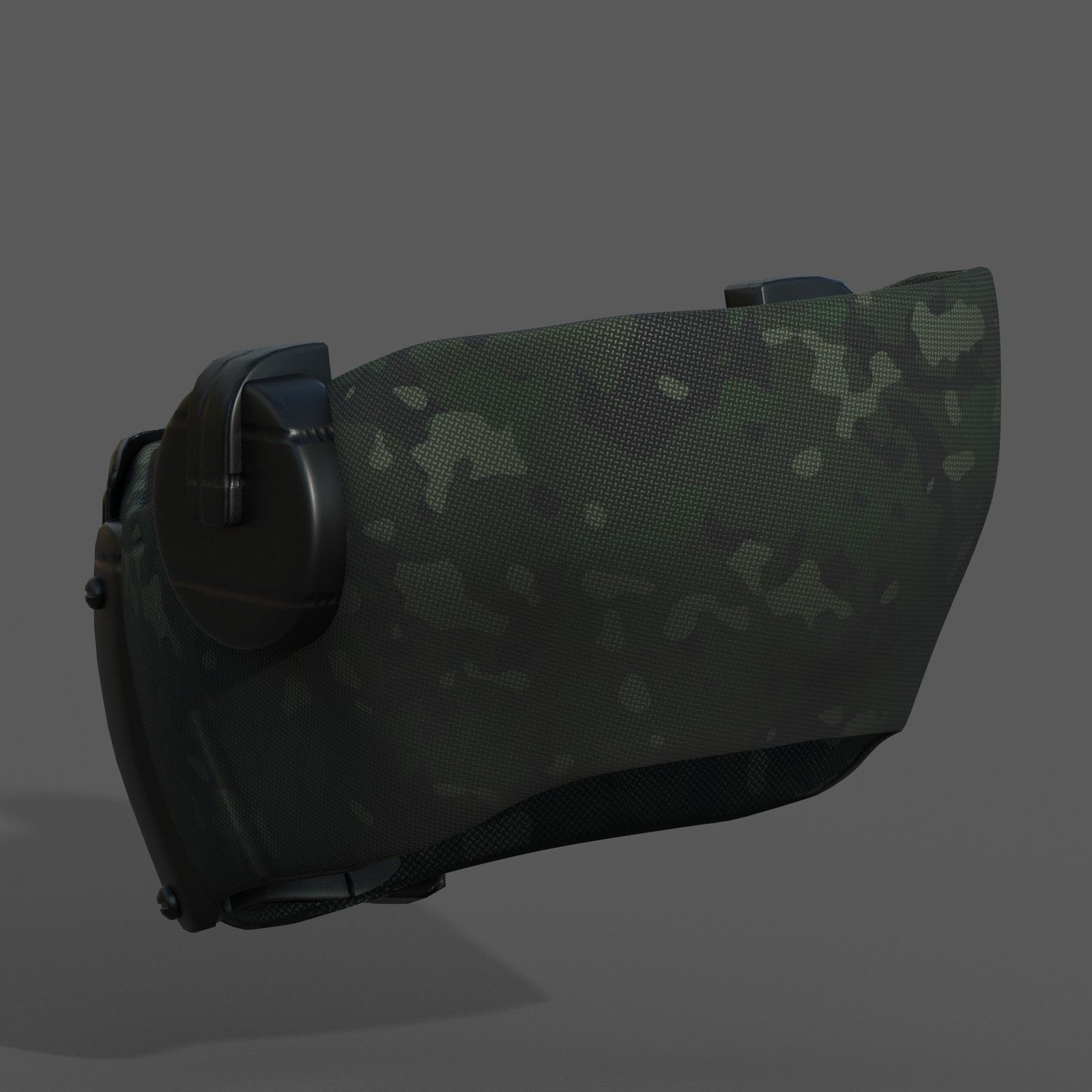 Gas mask respirator scifi futuristic 3d Low-poly 3D model_3