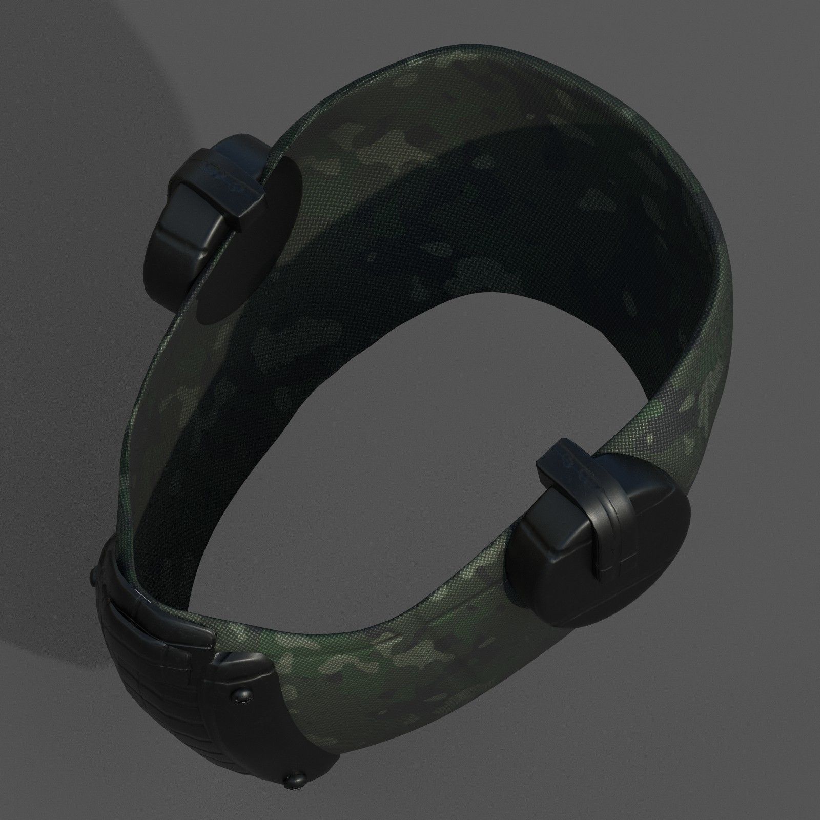 Gas mask respirator scifi futuristic 3d Low-poly 3D model_1