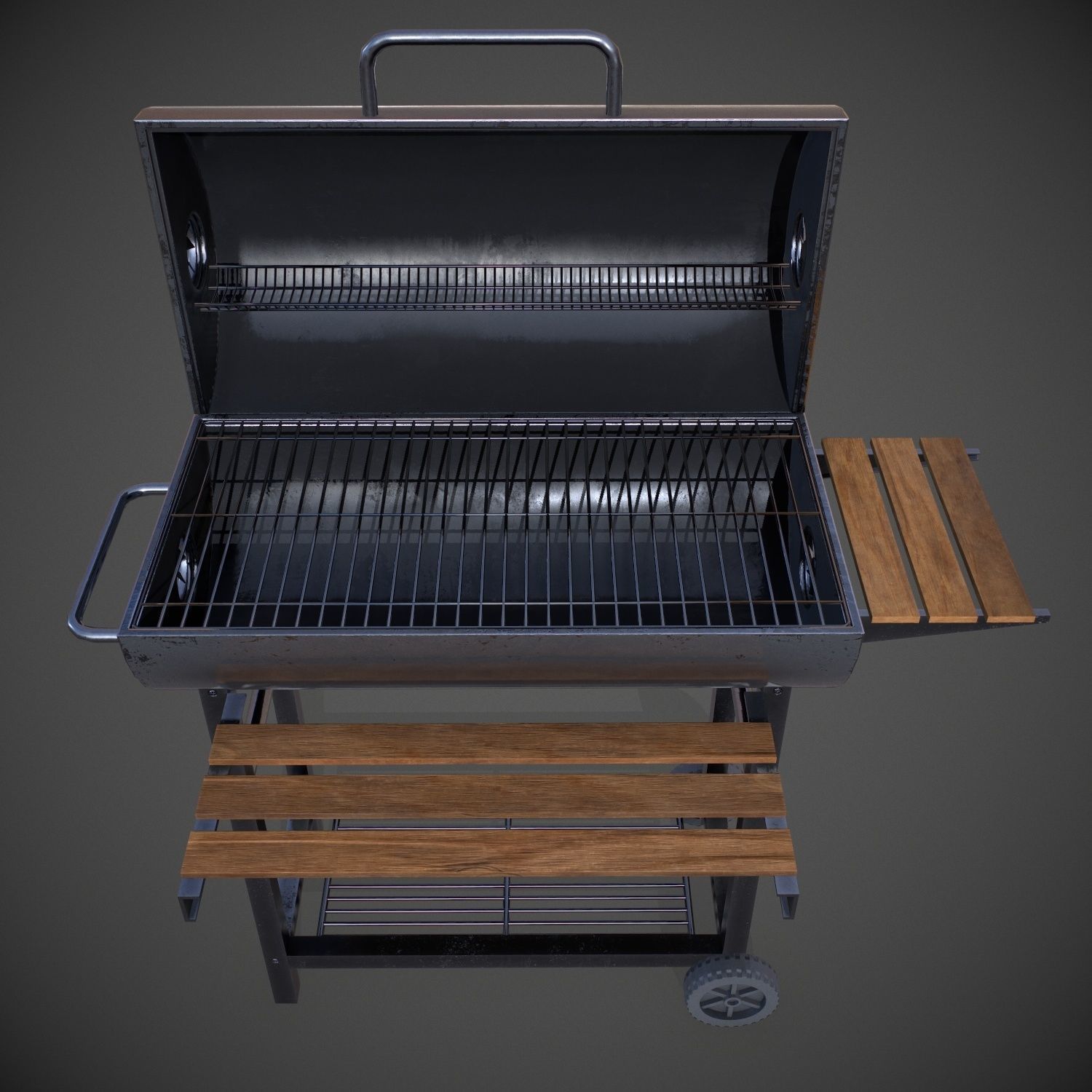 Grill Garden Low-poly 3D model_5