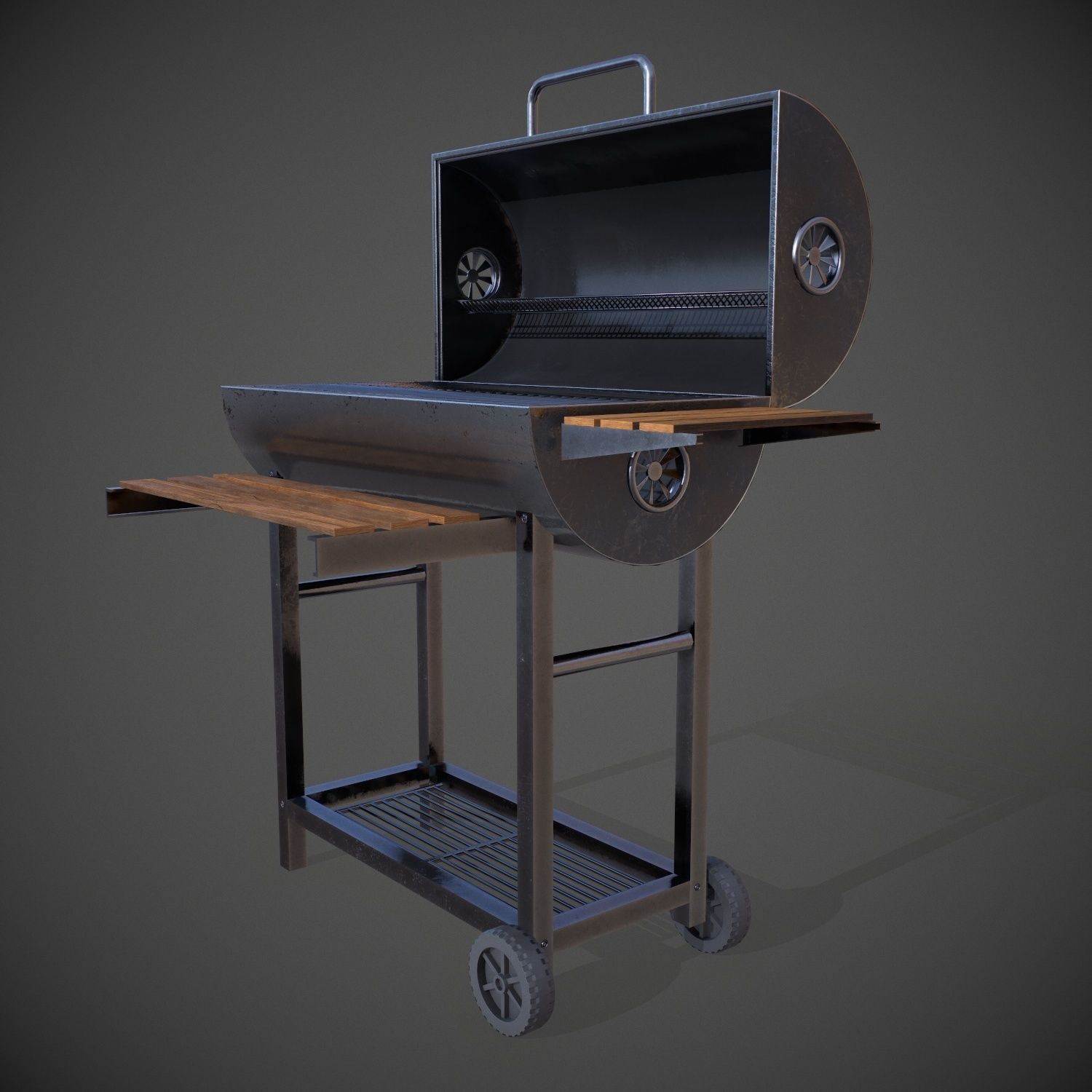 Grill Garden Low-poly 3D model_3