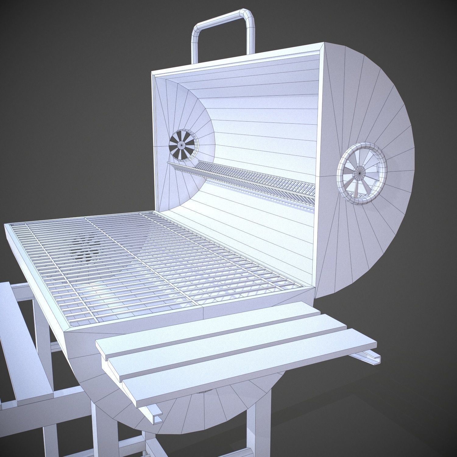 Grill Garden Low-poly 3D model_8