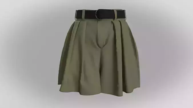 Stylish Designer Women Shorts with Belt