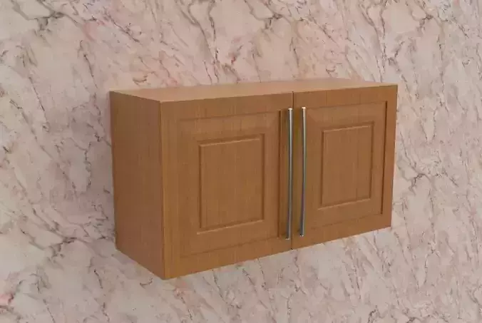 Hung Kitchen Cupboard