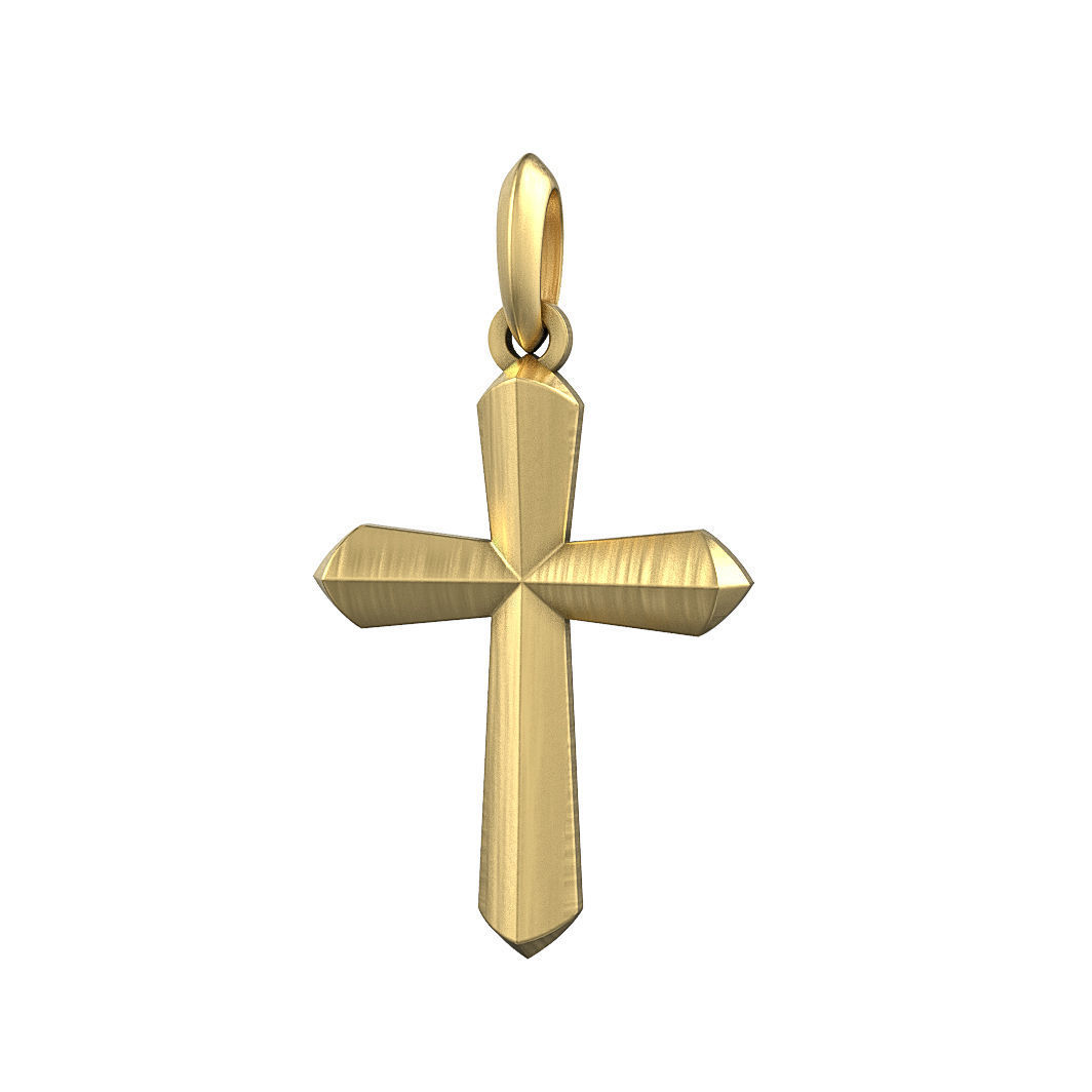 N139 Roman XL Cross Amulet 3D print model_2