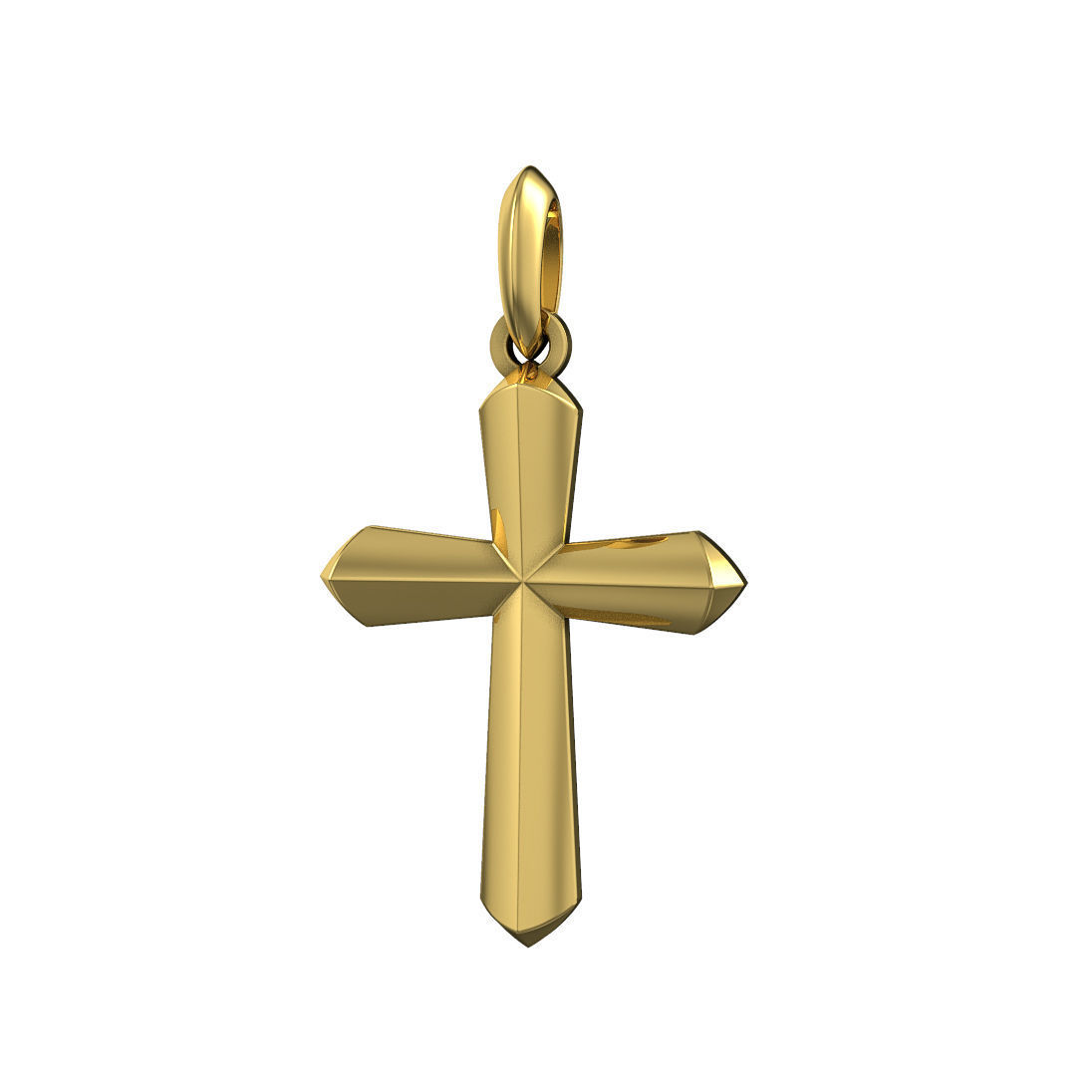 N139 Roman XL Cross Amulet 3D print model_3