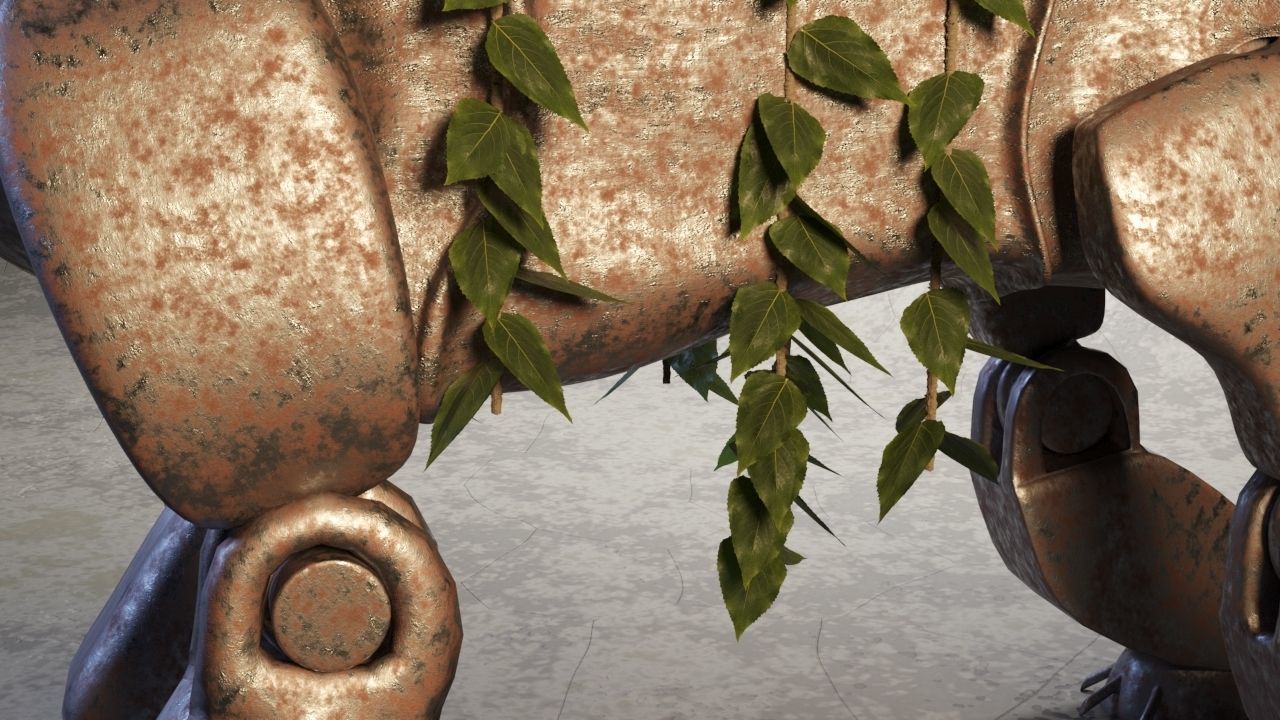 Robot - Dog Steampunk 3D model_6