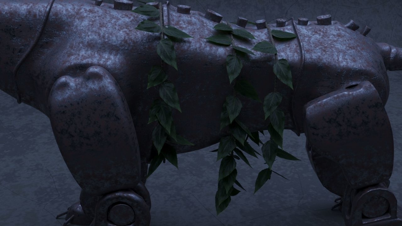 Robot - Dog Steampunk 3D model_19