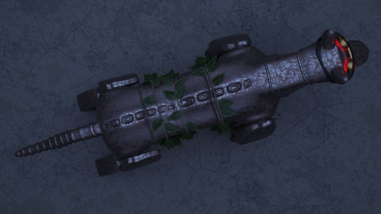 Robot - Dog Steampunk 3D model_25