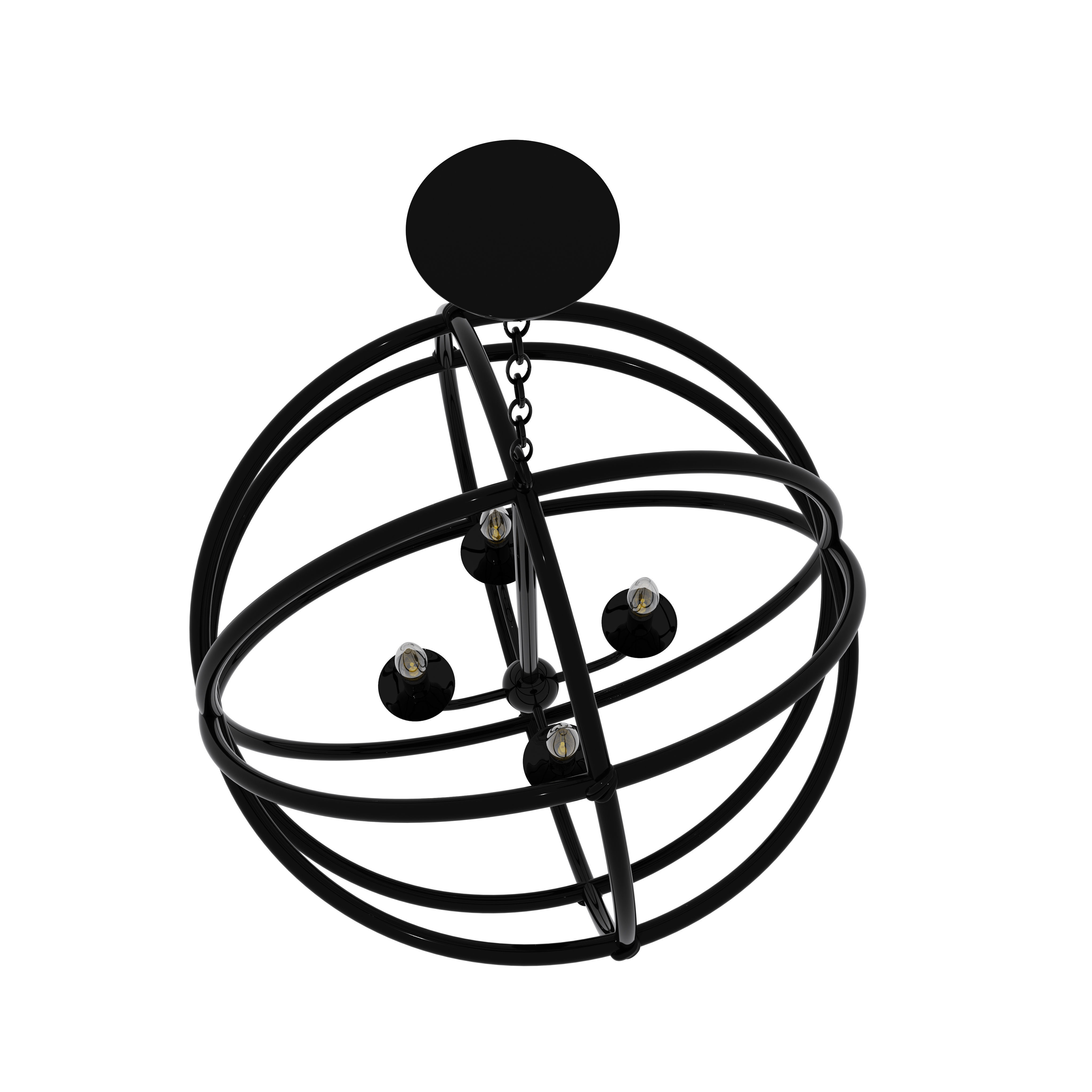 Fashionable Hanging Lamp 3D model_4