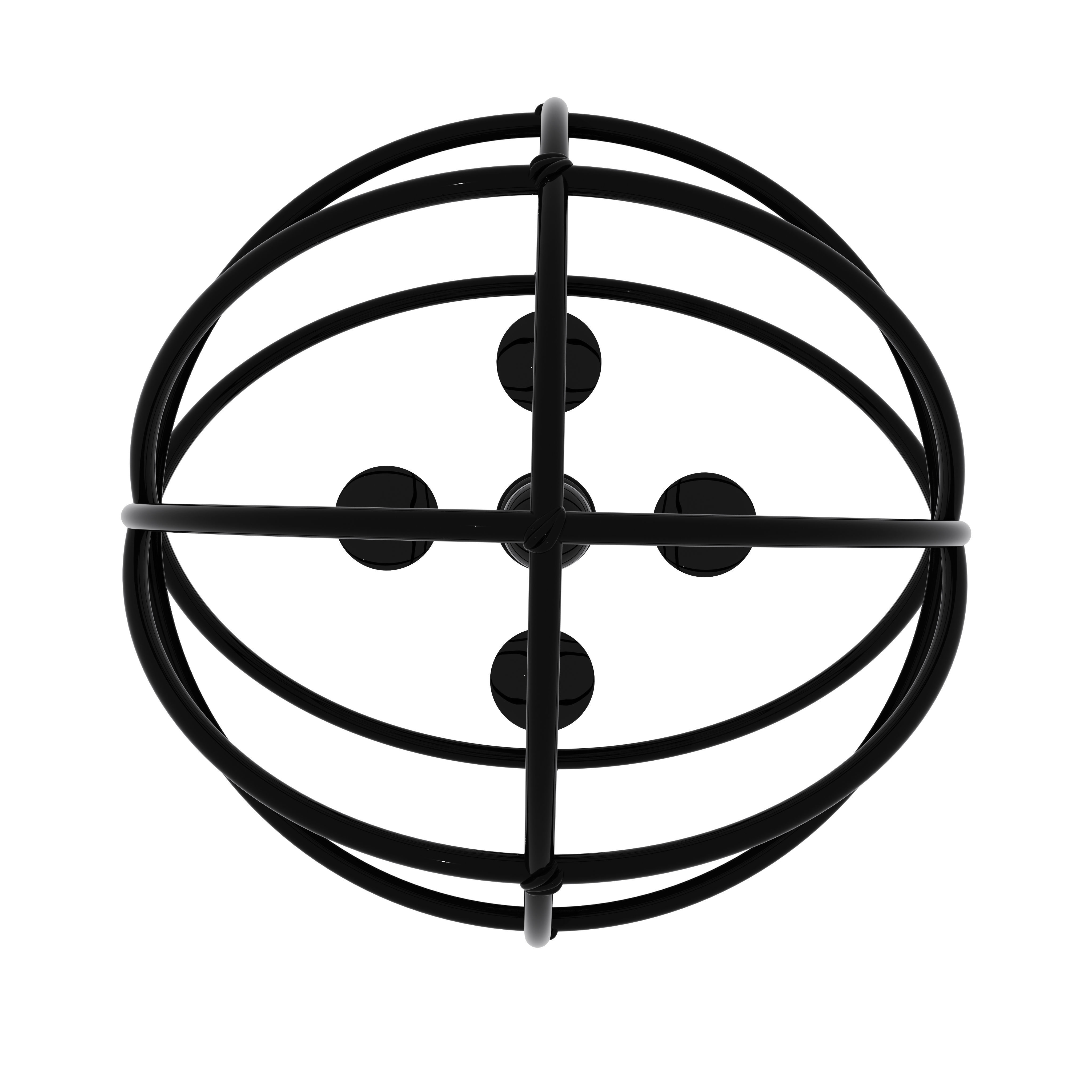 Fashionable Hanging Lamp 3D model_3