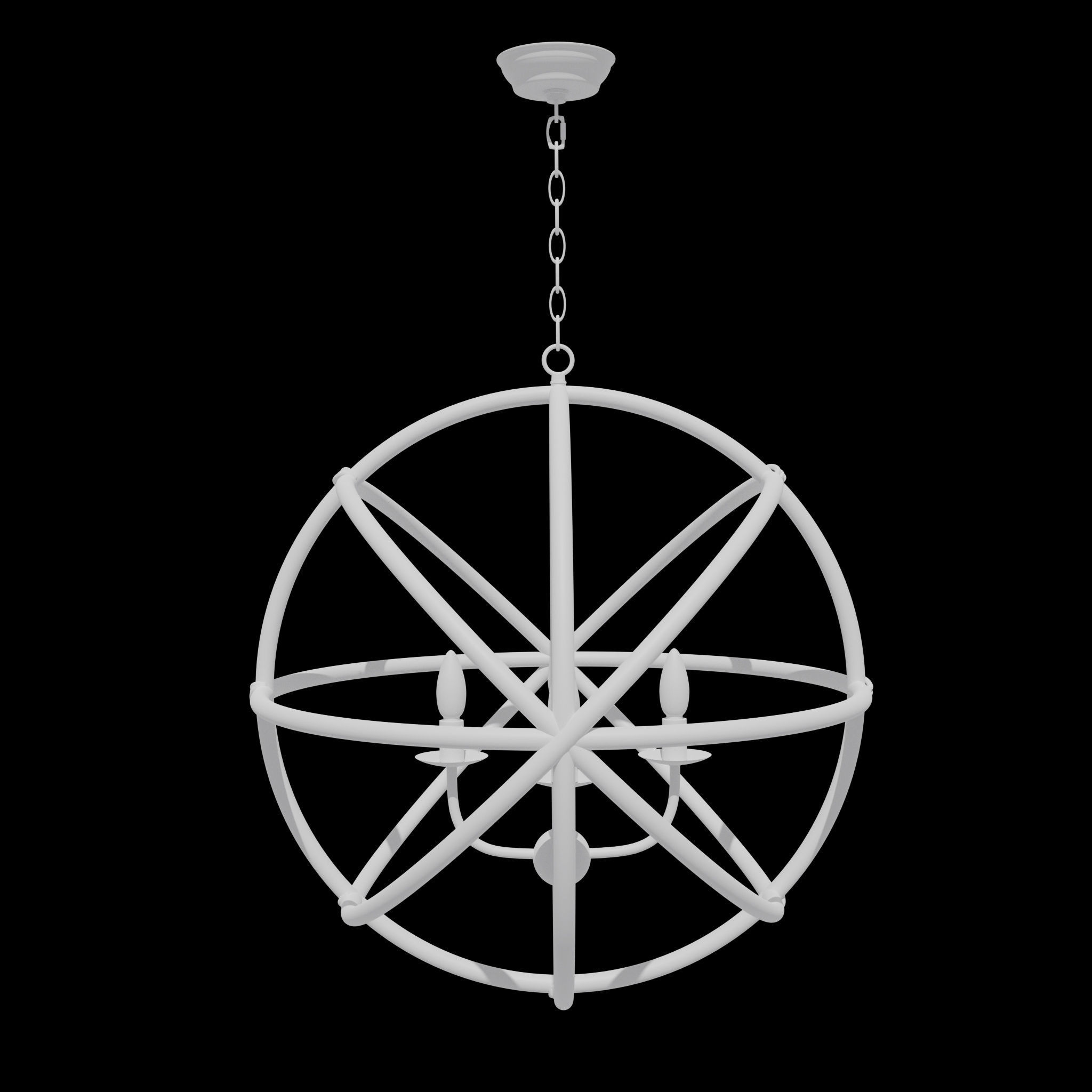 Fashionable Hanging Lamp 3D model_6