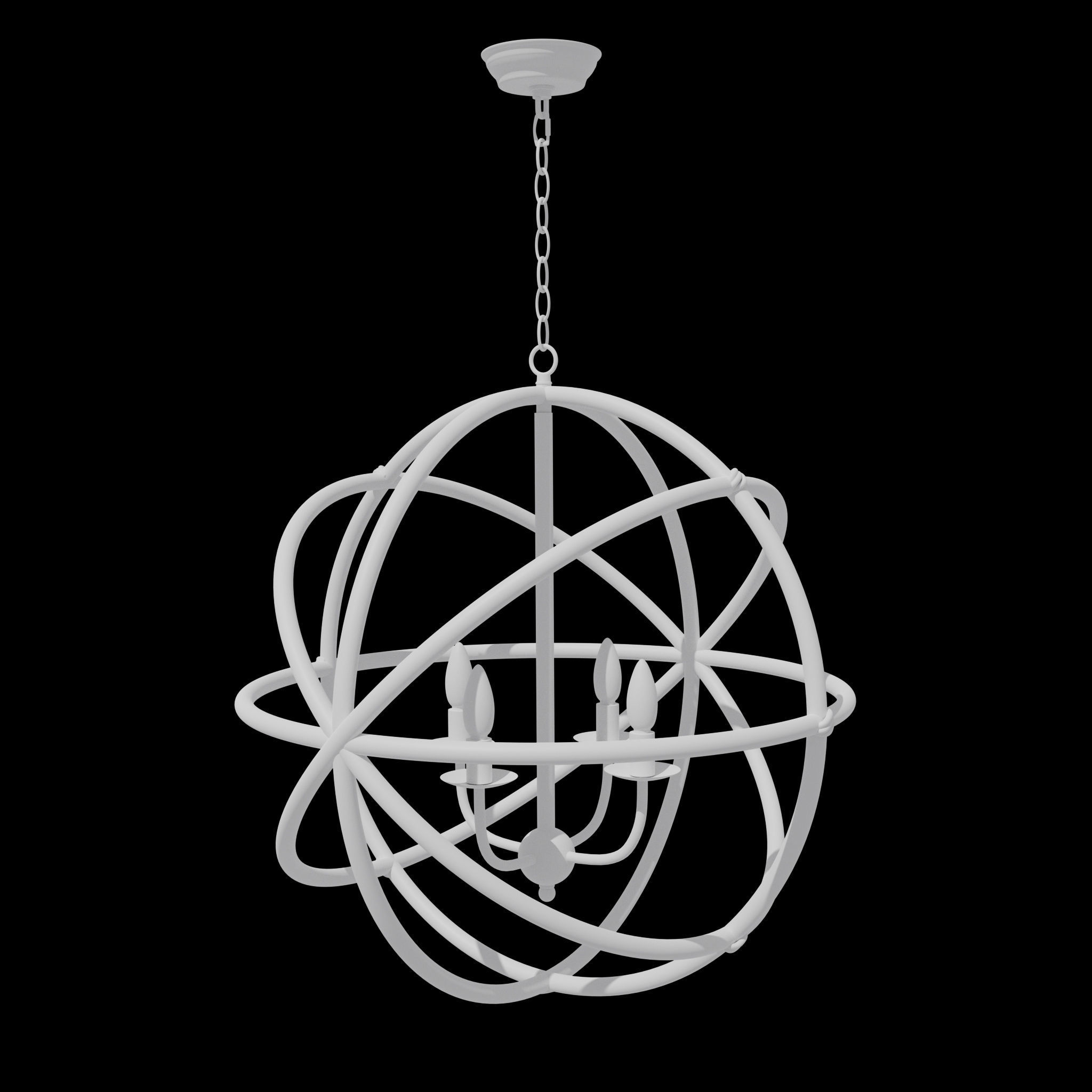 Fashionable Hanging Lamp 3D model_5